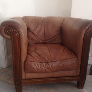 Leather Armchair pre painting