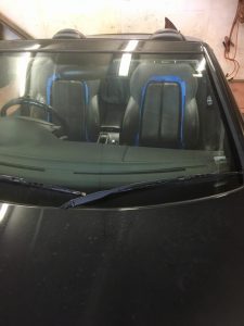 painting a car interior with Fusion Mineral Paint.