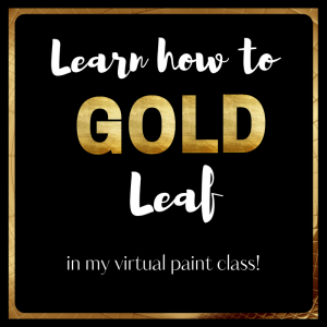 Virtual Paint Class Learn how to Gold Leaf